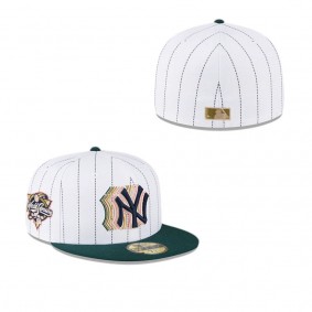 New York Yankees Just Caps White Pinstripe 59FIFTY Fitted Hat