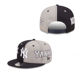 Men's New York Yankees Navy Gray Team Split 9FIFTY Snapback Hat