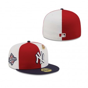 New York Yankees Pinwheel Americana Red 59FIFTY Fitted Hat