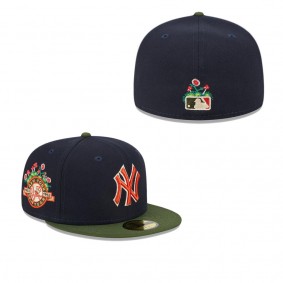 New York Yankees Sprouted 59FIFTY Fitted Hat Navy