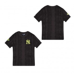 New York Yankees Summer Pop Black Snakeskin T-Shirt