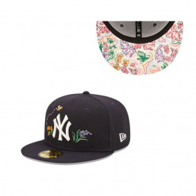 New York Yankees Watercolor Floral 59FIFTY Fitted Hat