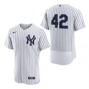 Men's New York Yankees White 2023 Jackie Robinson Day Authentic Jersey