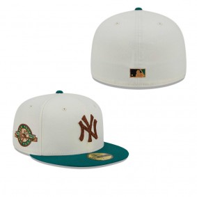 Men's New York Yankees White Cooperstown Collection Camp 59FIFTY Fitted Hat