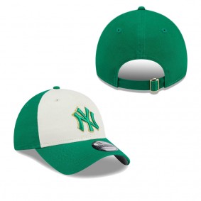 Men's New York Yankees White Green 2024 St. Patrick's Day 9TWENTY Adjustable Hat