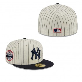 Men's New York Yankees White Retro Jersey Script 59FIFTY Fitted Hat