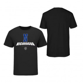 Men's Nicaragua Baseball LEGENDS Black 2023 World Baseball Classic Federation T-Shirt
