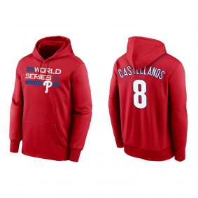 Nick Castellanos Philadelphia Phillies Red 2022 World Series Authentic Collection Dugout Pullover Hoodie