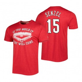 Cincinnati Reds Nick Senzel Red 2022 Field of Dreams Tri-Blend T-Shirt