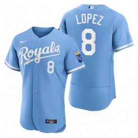 Men's Kansas City Royals Nicky Lopez Powder Blue 2022 Authentic Jersey