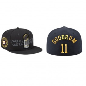 Niko Goodrum Houston Astros Black 2022 World Series Champions Hat