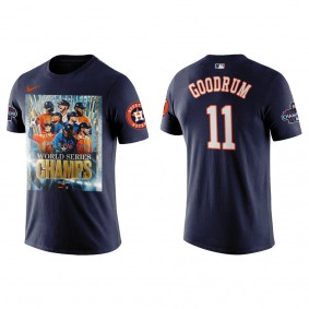 Niko Goodrum Houston Astros Navy 2022 World Series Champions Graphic T-Shirt