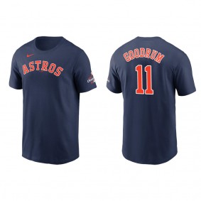 Niko Goodrum Houston Astros Navy 2022 World Series Champions T-Shirt