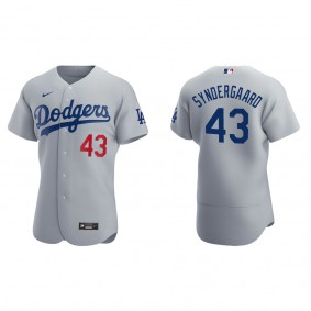 Noah Syndergaard Men's Los Angeles Dodgers Nike Gray Alternate Authentic Jersey