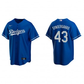 Noah Syndergaard Men's Los Angeles Dodgers Nike Royal Alternate Replica Jersey