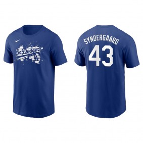 Noah Syndergaard Men's Los Angeles Dodgers Nike Royal City Connect Graphic T-Shirt