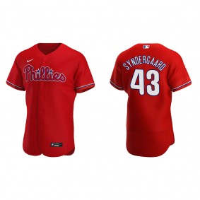 Phillies Noah Syndergaard Red Authentic Alternate Jersey