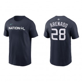 Nolan Arenado National League Navy 2023 MLB All-Star Game Name & Number T-Shirt