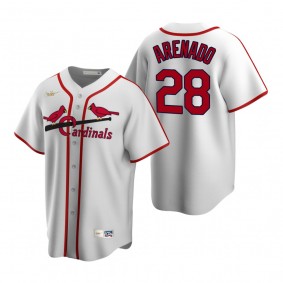 St. Louis Cardinals Nolan Arenado Nike White Cooperstown Collection Home Jersey
