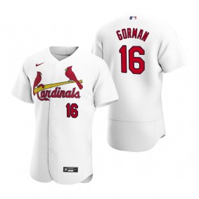 Men's St. Louis Cardinals Nolan Gorman White Authentic Home Jersey