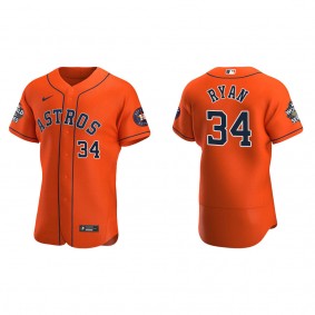 Nolan Ryan Houston Astros Orange 2022 World Series Alternate Authentic Jersey