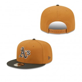 Men's Oakland Athletics Brown Charcoal Color Pack Two-Tone 9FIFTY Snapback Hat