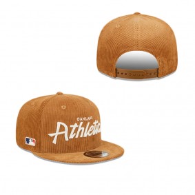 Oakland Athletics Corduroy Script 9FIFTY Snapback Hat