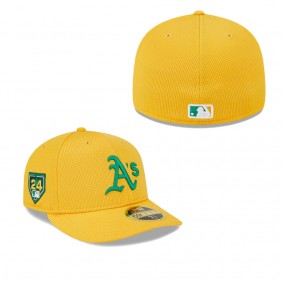 Men's Oakland Athletics Gold 2024 Spring Training Low Profile 59FIFTY Fitted Hat