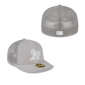Men's Oakland Athletics Gray 2023 On-Field Batting Practice Low Profile 59FIFTY Fitted Hat
