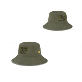 Men's Oakland Athletics Green 2023 Armed Forces Day Bucket Hat