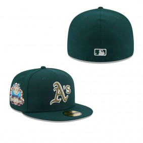 Men's Oakland Athletics Green 40th Anniversary Spring Training Botanical 59FIFTY Fitted Hat