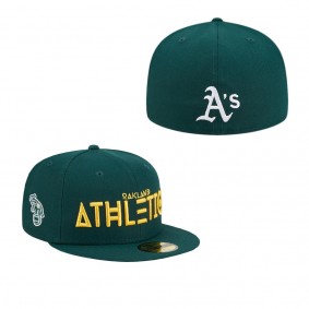 Men's Oakland Athletics Green Geo 59FIFTY Fitted Hat