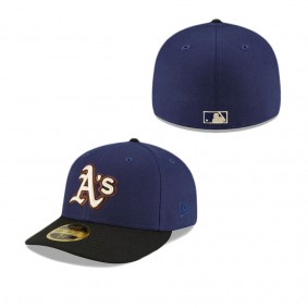 Oakland Athletics Navy Low Profile 59FIFTY Fitted Hat