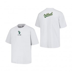 Men's Oakland Athletics PLEASURES White Mascot T-Shirt