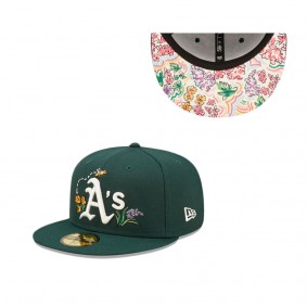 Oakland Athletics Watercolor Floral 59FIFTY Fitted Hat