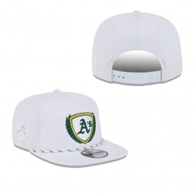 Men's Oakland Athletics White Golfer Tee 9FIFTY Snapback Hat