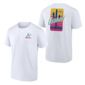 Men's Oakland Athletics Fanatics Branded White Spring Break T-Shirt