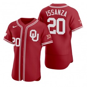 Oklahoma Sooners #20 Rick Issanza Red Vapor Prime College Baseball Jersey
