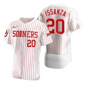 Oklahoma Sooners #20 Rick Issanza White Vapor Prime College Baseball Jersey