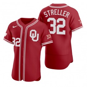 Oklahoma Sooners #32 Read Streller Red Vapor Prime College Baseball Jersey