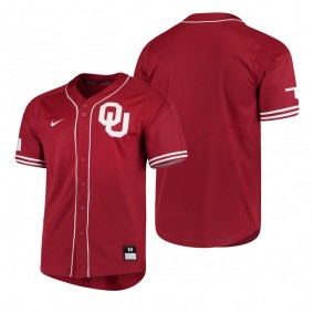 Oklahoma Sooners Crimson Vapor Elite Replica College Baseball Jersey
