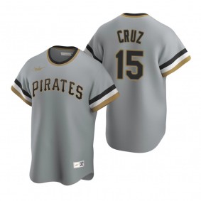 Pittsburgh Pirates Oneil Cruz Nike Gray Cooperstown Collection Road Jersey