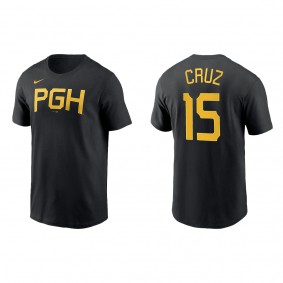 Oneil Cruz Pittsburgh Pirates Black 2023 City Connect Wordmark T-Shirt