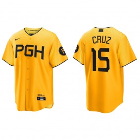 Oneil Cruz Pittsburgh Pirates Gold 2023 City Connect Replica Jersey