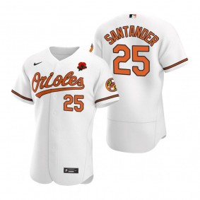 Baltimore Orioles Anthony Santander Authentic White 2021 Memorial Day Jersey
