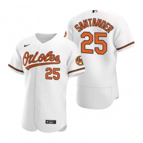 Men's Baltimore Orioles Anthony Santander Nike White Authentic 2020 Home Jersey