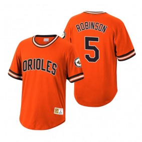 Baltimore Orioles Brooks Robinson Mitchell & Ness Orange Cooperstown Collection Wild Pitch Jersey T-Shirt