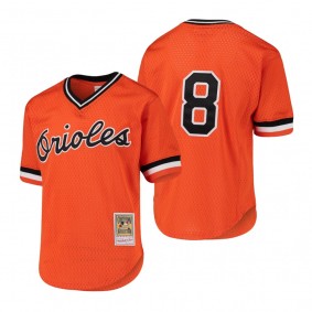 Cal Ripken Jr. Baltimore Orioles Orange Cooperstown Collection Mesh Batting Practice Jersey