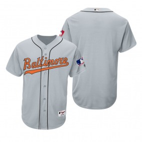 Baltimore Orioles Majestic Gray Turn Back The Clock Authentic Team Jersey