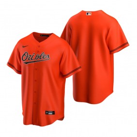 Men's Baltimore Orioles Nike Orange 2020 Replica Alternate Jersey